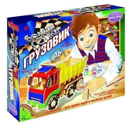

3D-пазл "Большие гонки. Грузовик". Французское творчество. Досуг с Буки