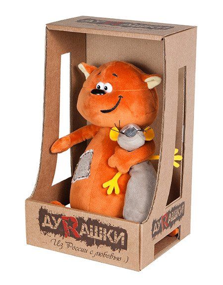 

Игрушка мягкая "ДуRашки". Котэ & Mouse, 25 см.