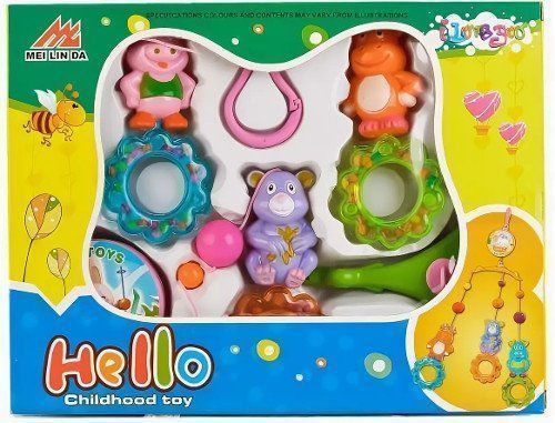 

Погремушка музыкальная на подвеске Shantou Gepai "Hello", микс