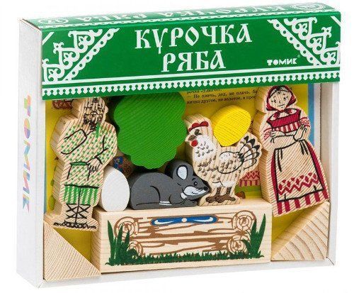 

Конструктор деревянный "Сказки". Курочка Ряба, 17 деталей