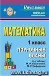 Математика. 1 класс: поурочные планы по учебнику М. И. Башмакова, М. Г. Нефёдовой