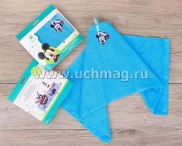 Полотенце махровое с вышивкой "Микки Маус" — интернет-магазин УчМаг