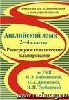 Английский язык. 2-4 классы: развернутое тематическое планирование по УМК М. З. Биболетовой, О. А. Денисенко, Н. Н. Трубаневой