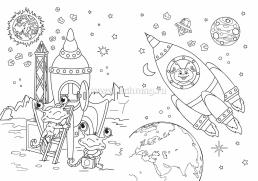 Книжка-раскраска "Загадочный космос": для детей 5-8 лет — интернет-магазин УчМаг