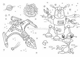 Книжка-раскраска "Загадочный космос": для детей 5-8 лет — интернет-магазин УчМаг