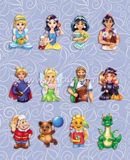 Characters of Favorite Fairy Tales. Герои любимых cказок: английский в наклейках и раскрасках. 72 наклейки — интернет-магазин УчМаг