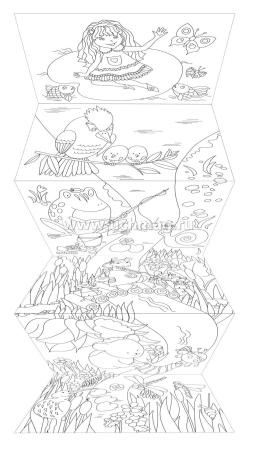 Раскраска-гармошка. Весёлые друзья — интернет-магазин УчМаг