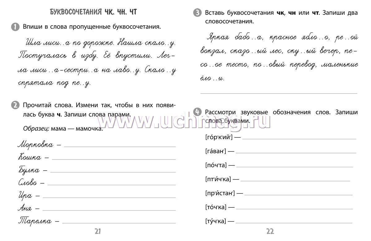 Тренажер по русскому языку 6 класс