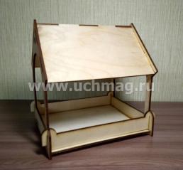 Сборная деревянная модель "Кормушка для птиц" — интернет-магазин УчМаг