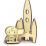 Сборная деревянная модель "Космонавт на ракете" — интернет-магазин УчМаг