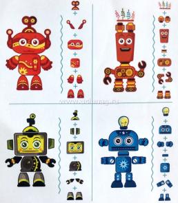 Настольная игра "Мозаика из гвоздиков "Умные роботы" — интернет-магазин УчМаг