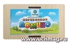 Настольная игра "Деревянное домино "Домашние животные"