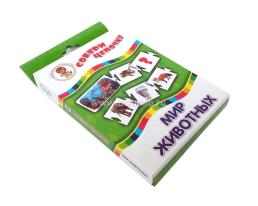 Настольная игра "Собери цепочку. Мир животных": в коробке (5 больших, 30 маленьких карточек) — интернет-магазин УчМаг