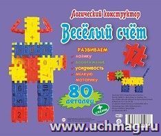 Логический конструктор "Веселый счет": 80 деталей + схемы — интернет-магазин УчМаг