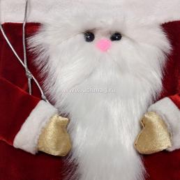 Рюкзак для подарков "Дед Мороз" (красный): размер 22х39 см — интернет-магазин УчМаг