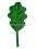 Дубовый лист (мягконабивной): 2 штуки, цвет зеленый — интернет-магазин УчМаг