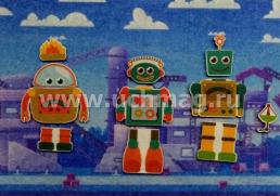 "Робот-конструктор": игра развивающая для детей старше 3-х лет из фетра (игровое поле, фигурки) — интернет-магазин УчМаг