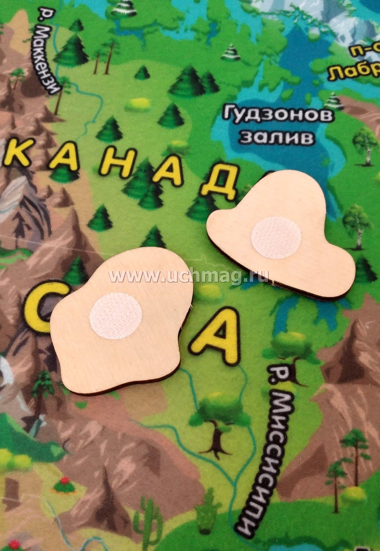 Карта из фетра