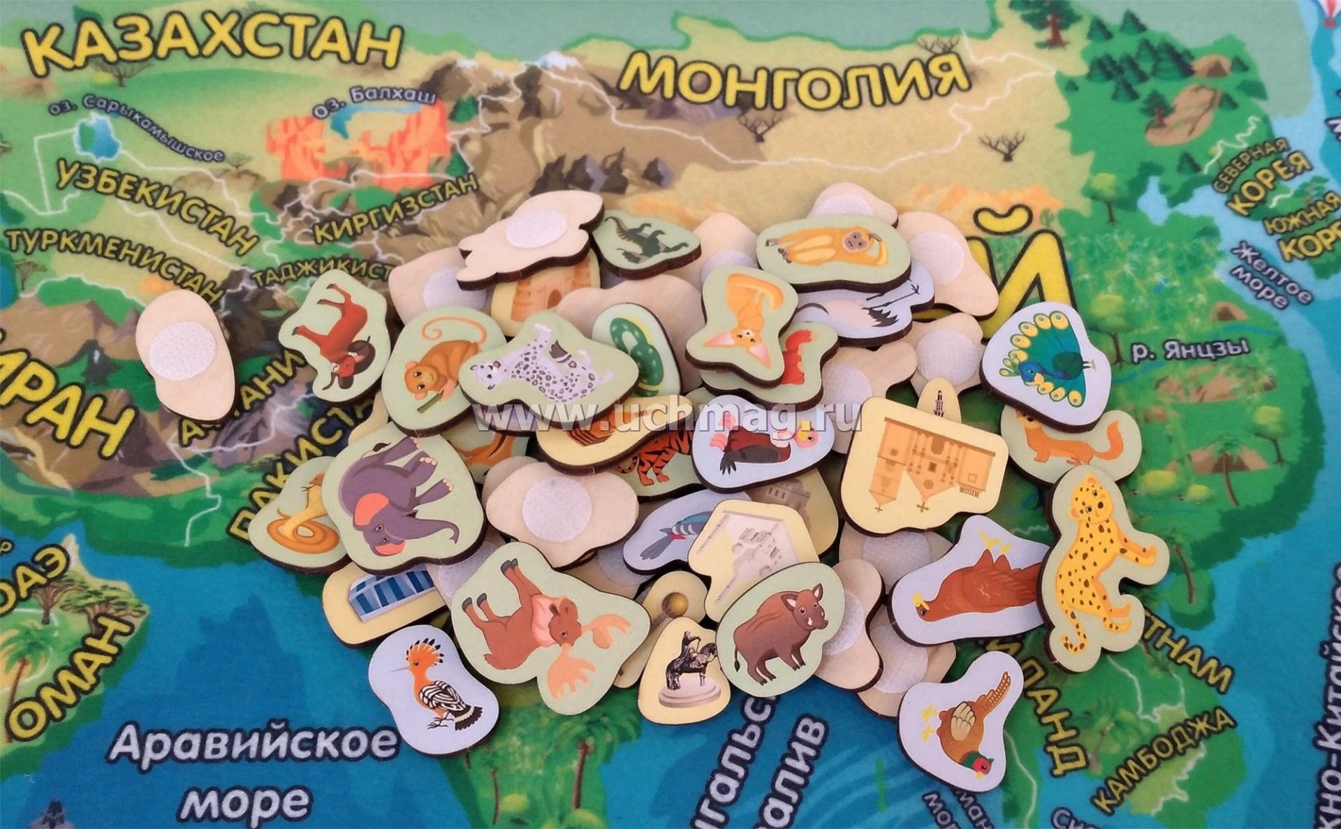 Карта из фетра