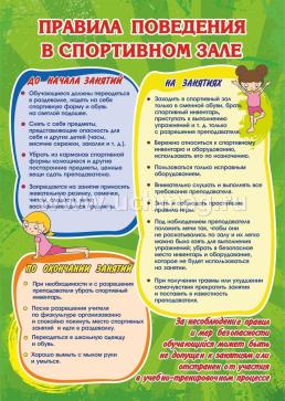 Комплект плакатов "Правила поведения на уроках физкультуры": 4 плаката формата А3 с методическим сопровождением — интернет-магазин УчМаг