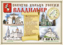 Комплект плакатов "Города России. Золотое кольцо России" — интернет-магазин УчМаг