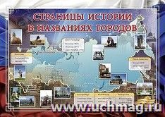 Плакат "Страницы истории в названии городов": Формат А3 — интернет-магазин УчМаг