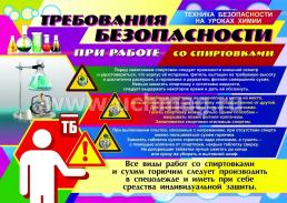 Комплект плакатов "Техника безопасности на уроках химии" — интернет-магазин УчМаг
