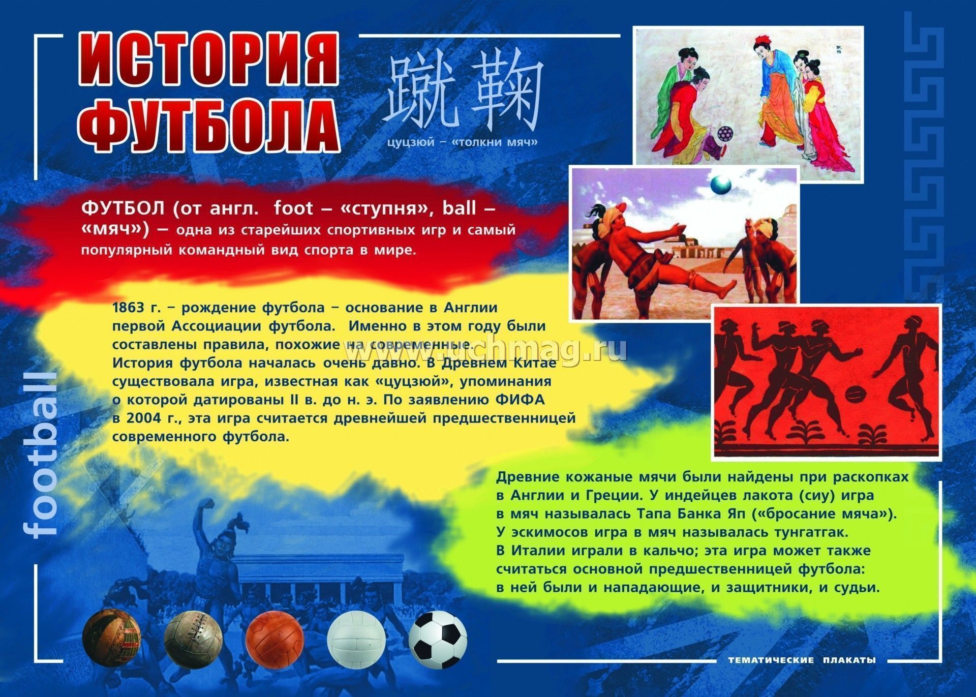 Английский футбол в виде плаката Английский футбол в виде плаката