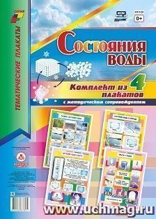 Комплект плакатов "Состояние воды": 4 плаката формата А3 с методическим сопровождением — интернет-магазин УчМаг