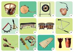 Комплект плакатов "Музыкальные инструменты": 4 (формат А3) плаката с методическим сопровождением — интернет-магазин УчМаг