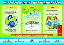 Комплект плакатов "Уголок юных дружинников": 4 плаката (Формат А3) — интернет-магазин УчМаг
