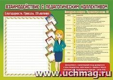 Плакат. Взаимодействие с педагогическим коллективом: Формат А3 — интернет-магазин УчМаг