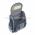 Рюкзак школьный "Grizzly", сине-серый — интернет-магазин УчМаг