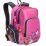Рюкзак школьный "Grizzly", черно-розовый — интернет-магазин УчМаг