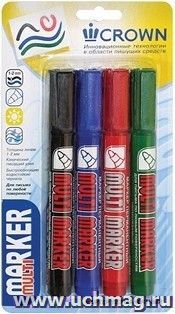 Набор перманентных маркеров "Multi marker", 4 цвета — интернет-магазин УчМаг