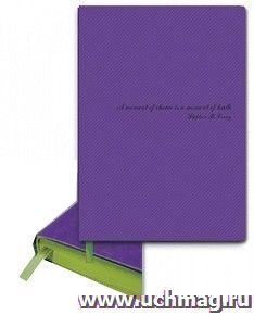 Ежедневник недатированный "Джинс", фиолетовый, А5 — интернет-магазин УчМаг