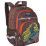 Рюкзак школьный "Grizzly", коричнево-оранжевый — интернет-магазин УчМаг