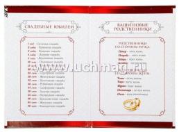 Папка для свидетельства о заключении брака "Кружева на красном" — интернет-магазин УчМаг