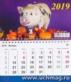 Календарь квартальный "Символ года 2" 2019 — интернет-магазин УчМаг