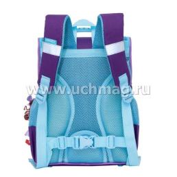 Рюкзак школьный "Grizzly", с мешком, фиолетовый — интернет-магазин УчМаг