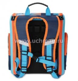 Рюкзак школьный "Grizzly", темно-синий-голубой — интернет-магазин УчМаг