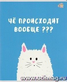 Тетрадь общая "Чё происходит вообще???", 48 л., клетка — интернет-магазин УчМаг