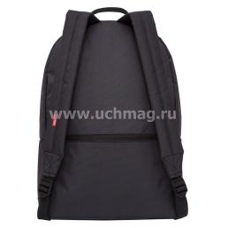 Рюкзак молодежный "Grizzly", черно-красный — интернет-магазин УчМаг