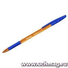 Ручка шариковая Berlingo "Tribase grip ginger", светло-синяя — интернет-магазин УчМаг