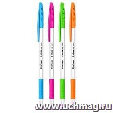 Ручка шариковая Berlingo "Tribase grip snow", синяя — интернет-магазин УчМаг