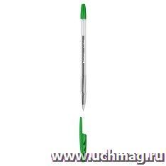 Ручка шариковая Berlingo "Tribase", зеленая — интернет-магазин УчМаг