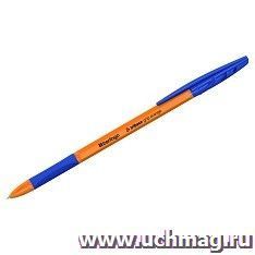 Ручка шариковая Berlingo Tribase grip orange, синяя — интернет-магазин УчМаг