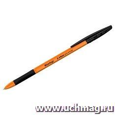 Ручка шариковая Berlingo Tribase grip orange, черная — интернет-магазин УчМаг