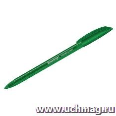 Ручка шариковая Berlingo Triangle 100T, зеленая — интернет-магазин УчМаг