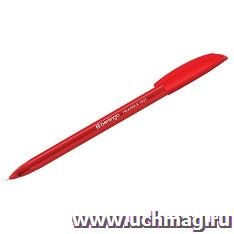 Ручка шариковая Berlingo Triangle 100T, красная — интернет-магазин УчМаг